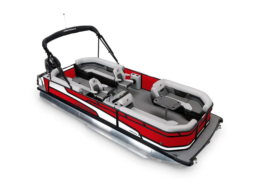 2026 Princecraft Vectra® 23 QL Ruby Red - Black Edition|Onyx White Strip