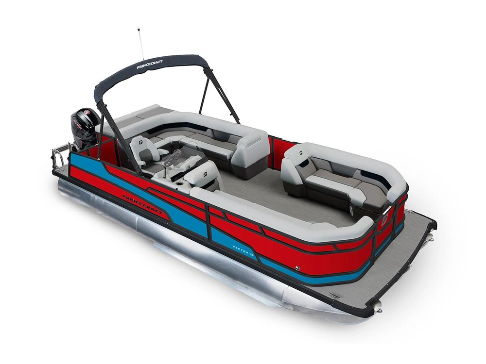 2026 Princecraft Vectra® 23 L Vectra® 23 L Ruby Red - Black Edition|Laguna Blue Strip alt