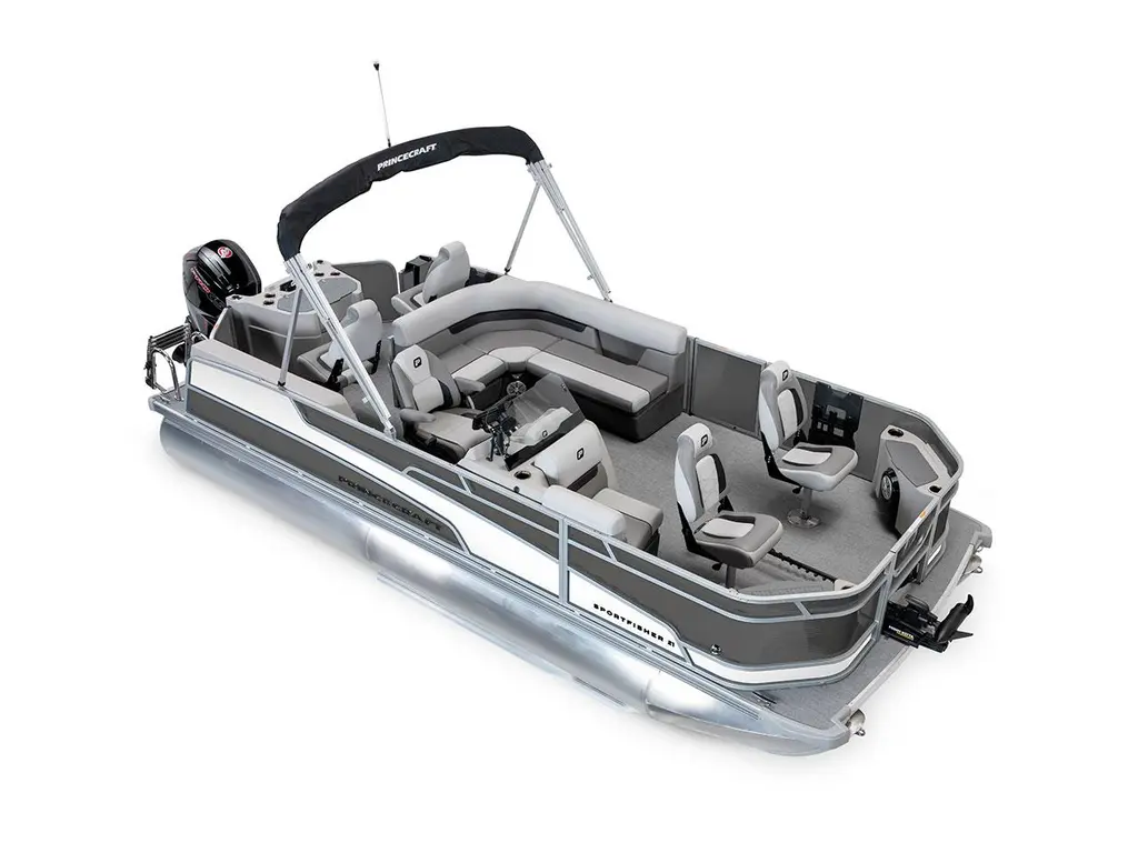 2026 Princecraft Sportfisher 21-4S Charcoal - Onyx White Strip