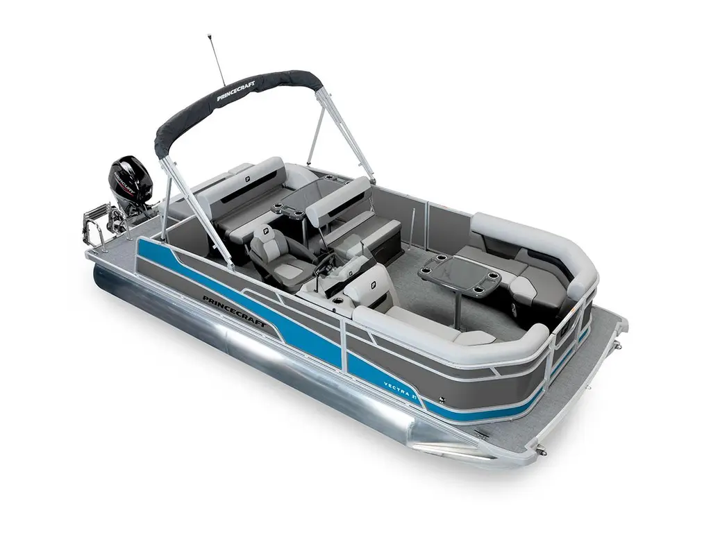 2026 Princecraft Vectra® 21 RL Charcoal - Laguna Blue Strip