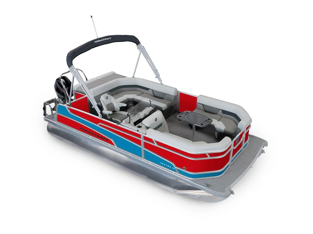 2026 Princecraft Vectra® 19 L Vectra® 19 L Ruby Red - Laguna Blue Strip alt