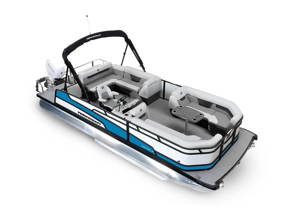 2026 Princecraft Vectra® 23 RL Pearl - Black Edition|Laguna Blue Strip