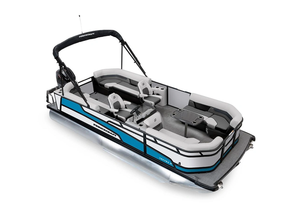 2026 Princecraft Vectra® 21 QL Vectra® 21 QL Pearl - Black Edition|Laguna Blue Strip alt