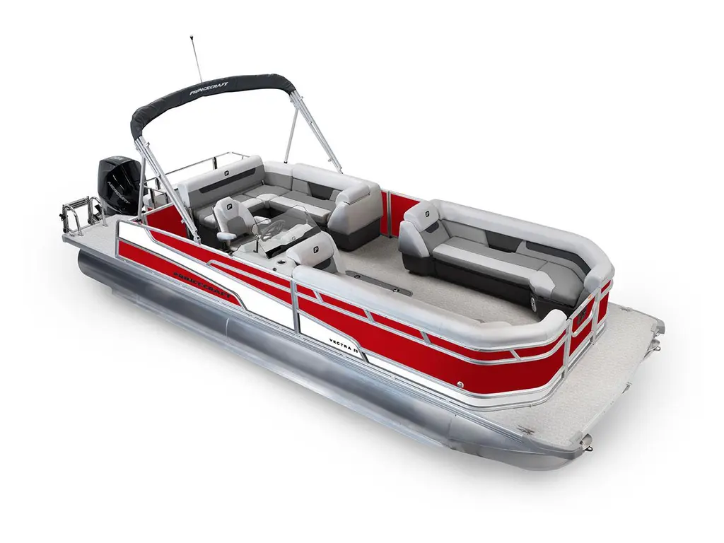 Princecraft Vectra® 25 RL Rouge Rubis - Bande - Blanc Onyx 2026