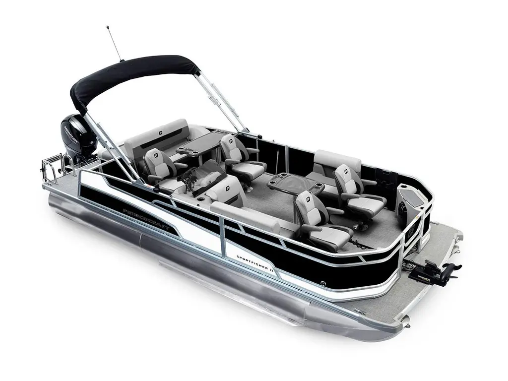 2026 Princecraft Sportfisher 23-2S RL Black - Onyx White Strip