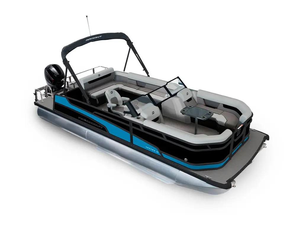 Princecraft Vectra® 23 WRL Noir - Édition Noire|Bande - Bleu Laguna 2026