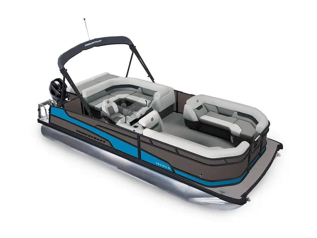 2026 Princecraft Vectra® 21 L Charcoal - Black Edition|Laguna Blue Strip