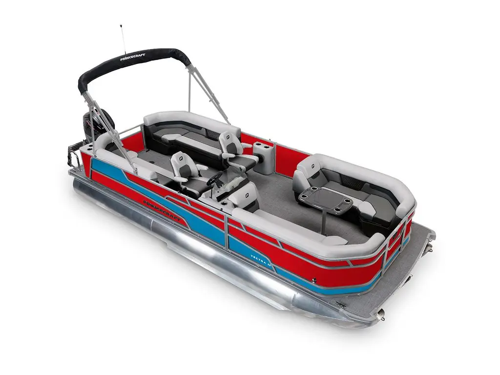 Princecraft Vectra® 23 QL Rouge Rubis - Bande - Bleu Laguna 2026