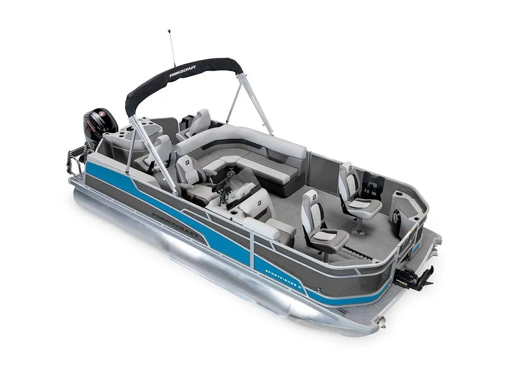2026 Princecraft Sportfisher 21-4S Charcoal - Laguna Blue Strip