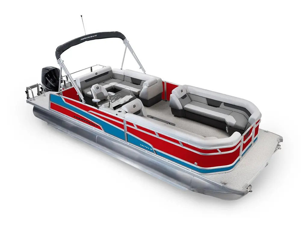 Princecraft Vectra® 25 RL Rouge Rubis - Bande - Bleu Laguna 2026