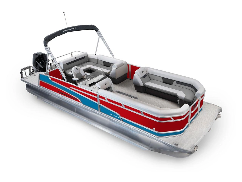2026 Princecraft Vectra® 25 RL Vectra® 25 RL Ruby Red - Laguna Blue Strip alt