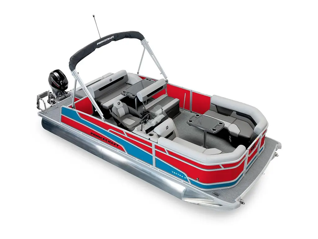 Princecraft Vectra® 21 RL Rouge Rubis - Bande - Bleu Laguna 2026