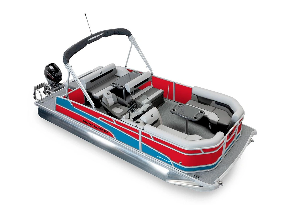 2026 Princecraft Vectra® 21 RL Vectra® 21 RL Ruby Red - Laguna Blue Strip alt
