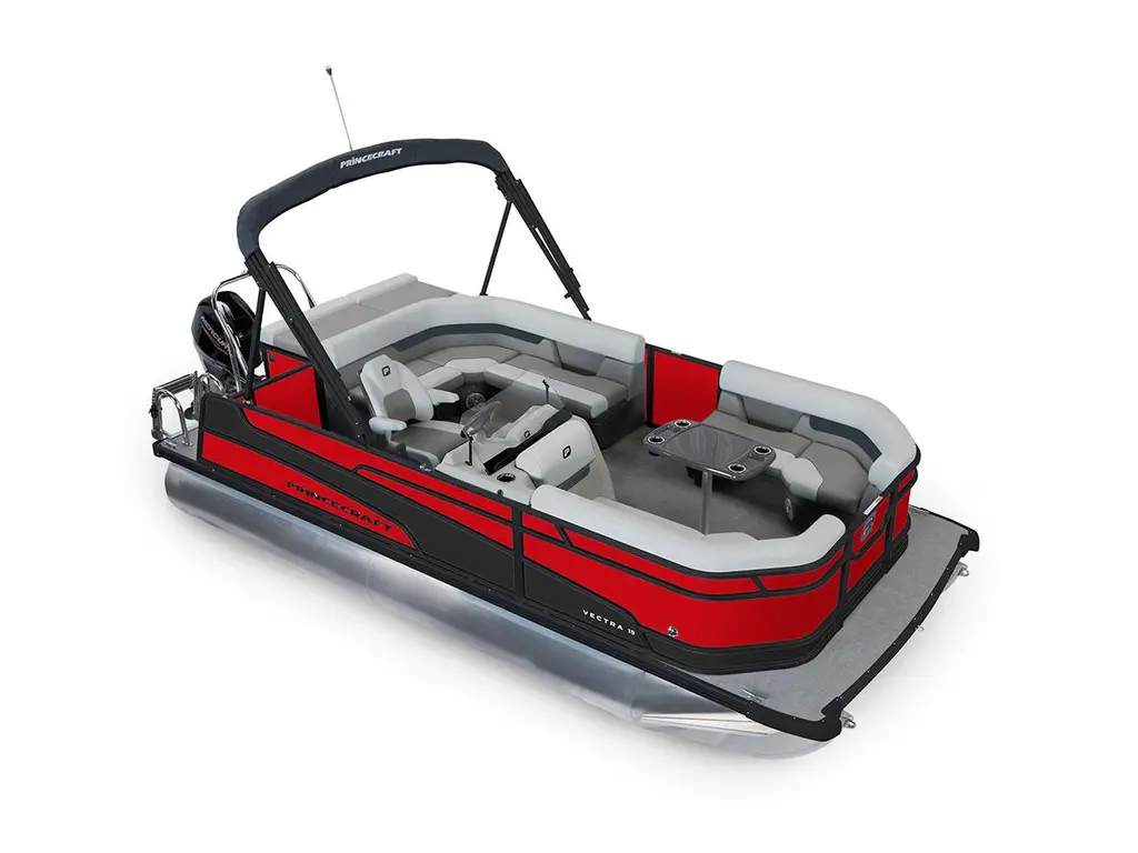 Princecraft Vectra® 19 L Rouge Rubis - Édition Noire|Bande - Noir Mat 2026