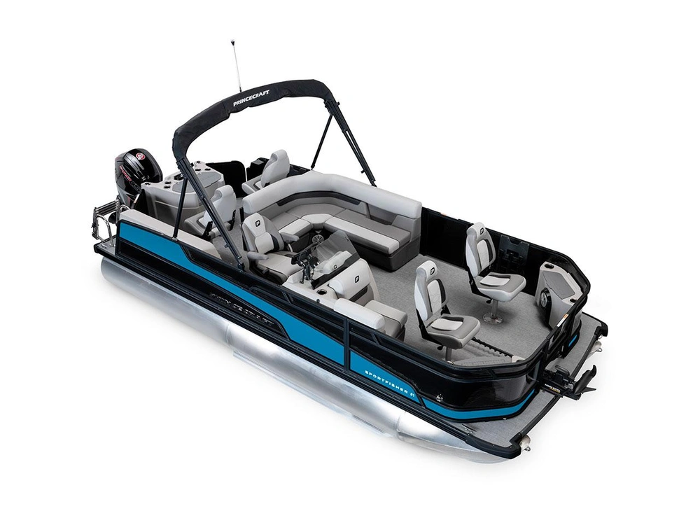 2026 Princecraft Sportfisher 21-4S Sportfisher 21-4S Black - Black Edition|Laguna Blue Strip alt