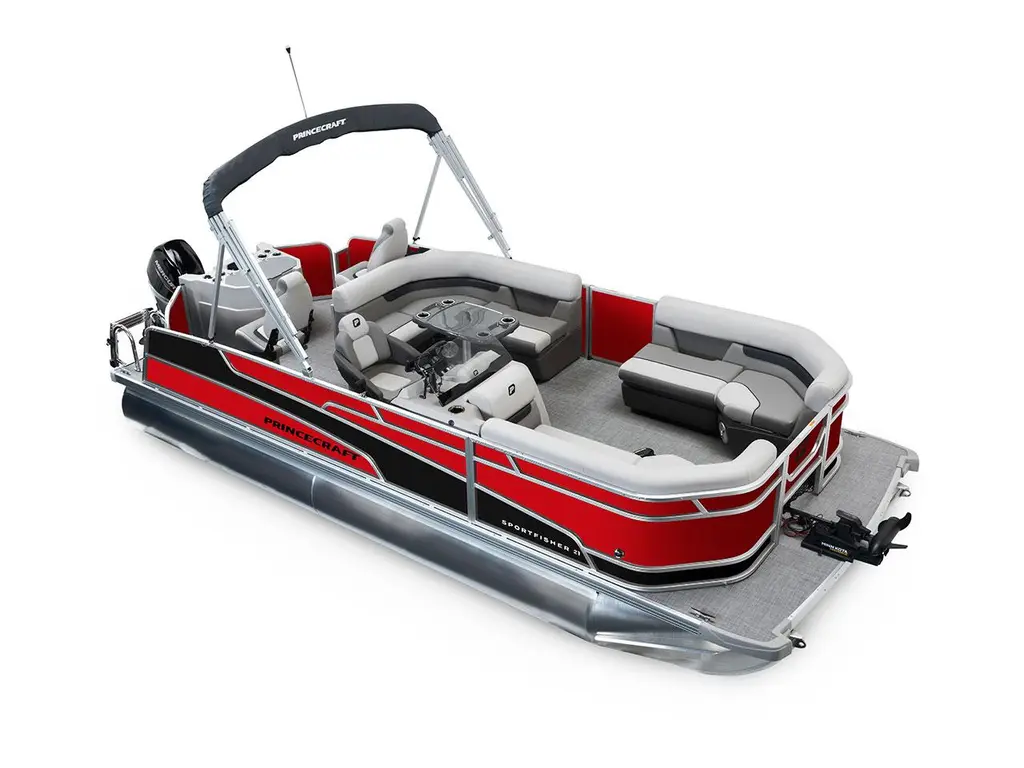 2026 Princecraft Sportfisher 21-2RS Ruby Red - Matte Black Strip