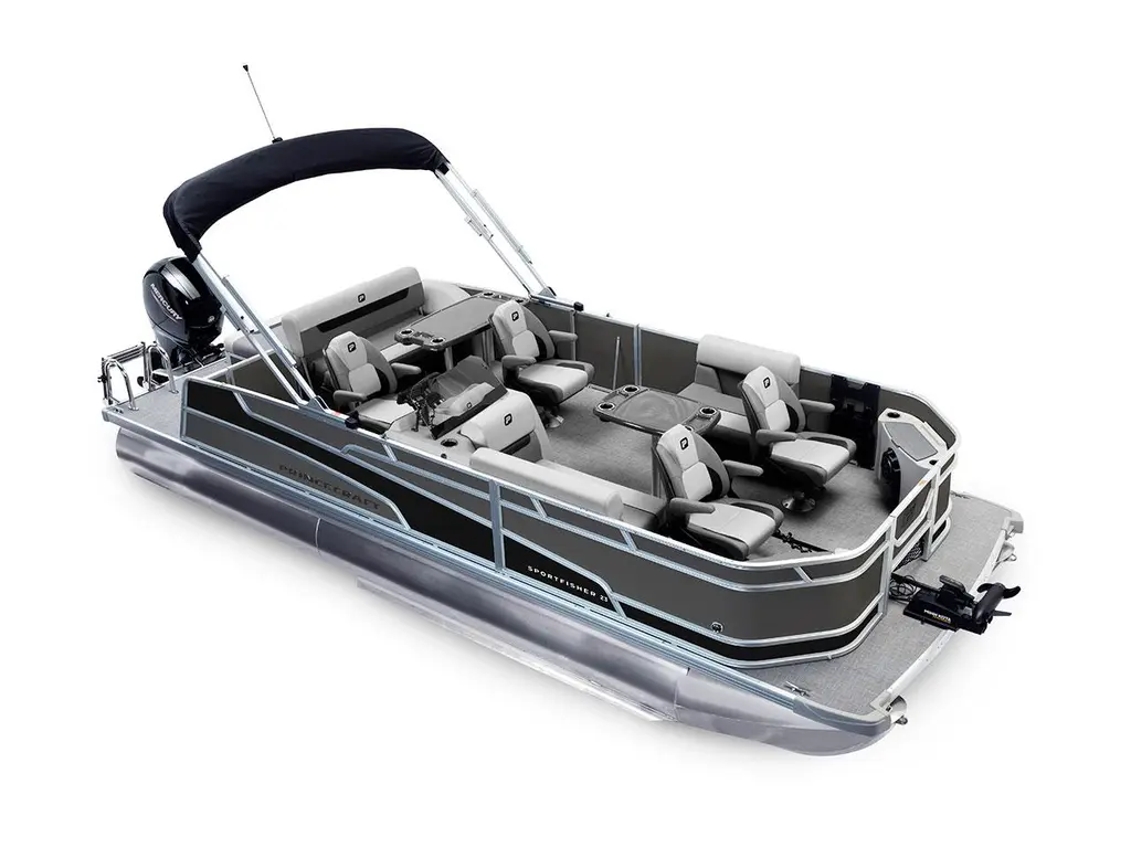 2026 Princecraft Sportfisher 23-2S RL Charcoal - Matte Black Strip