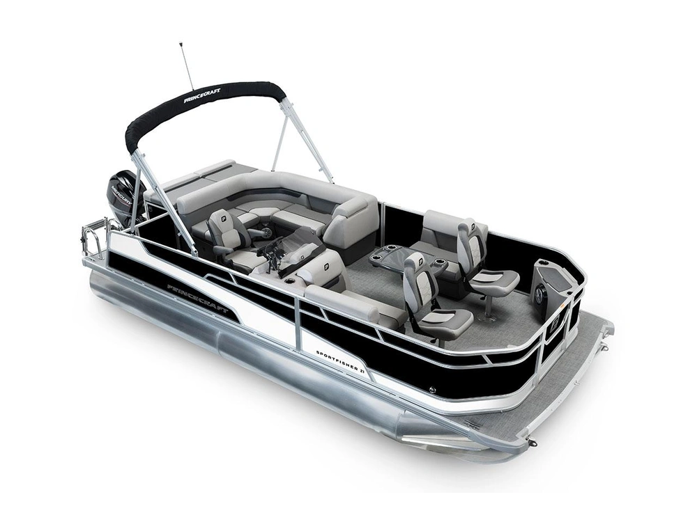2026 Princecraft Sportfisher 21-2S Sportfisher 21-2S Black - Onyx White Strip alt