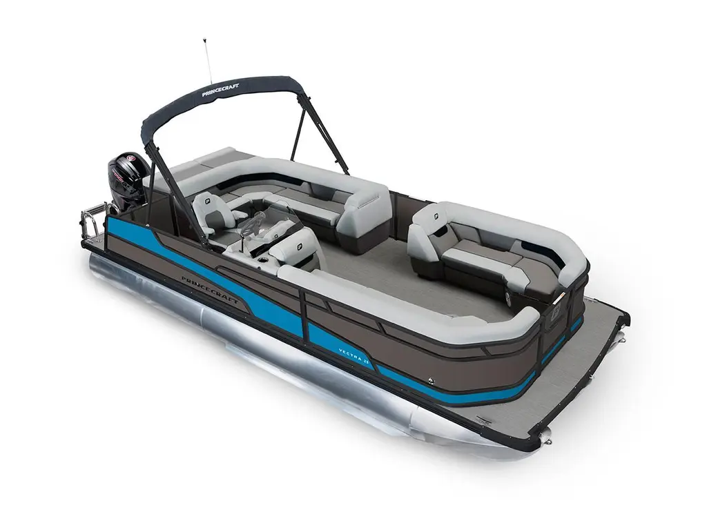 2026 Princecraft Vectra® 23 L Charcoal - Black Edition|Laguna Blue Strip