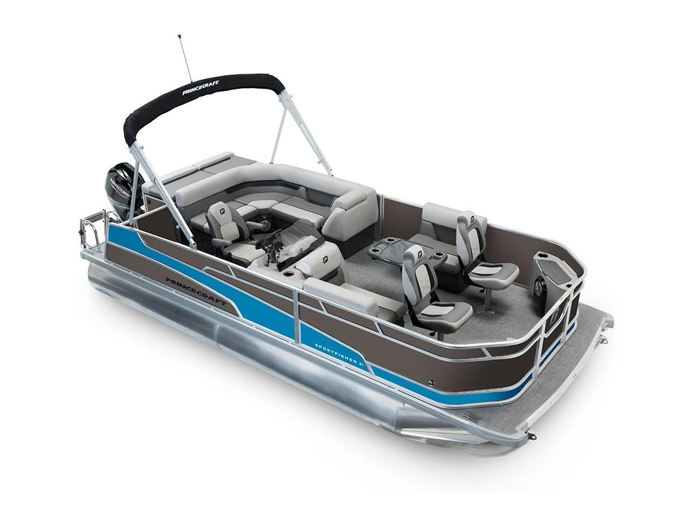 2026 Princecraft Sportfisher 21-2S Sportfisher 21-2S Charcoal - Laguna Blue Strip alt