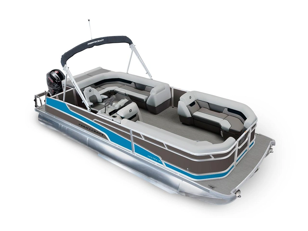 2026 Princecraft Vectra® 23 L Vectra® 23 L Charcoal - Laguna Blue Strip alt