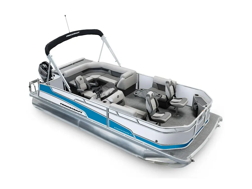 2026 Princecraft Sportfisher 21-2S Pearl - Laguna Blue Strip