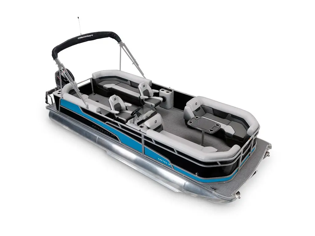 2026 Princecraft Vectra® 23 QL Black - Laguna Blue Strip