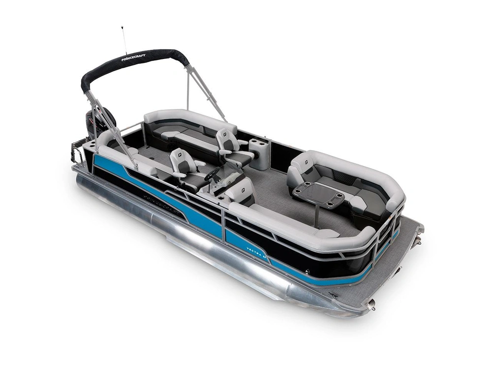 2026 Princecraft Vectra® 23 QL Vectra® 23 QL Black - Laguna Blue Strip alt