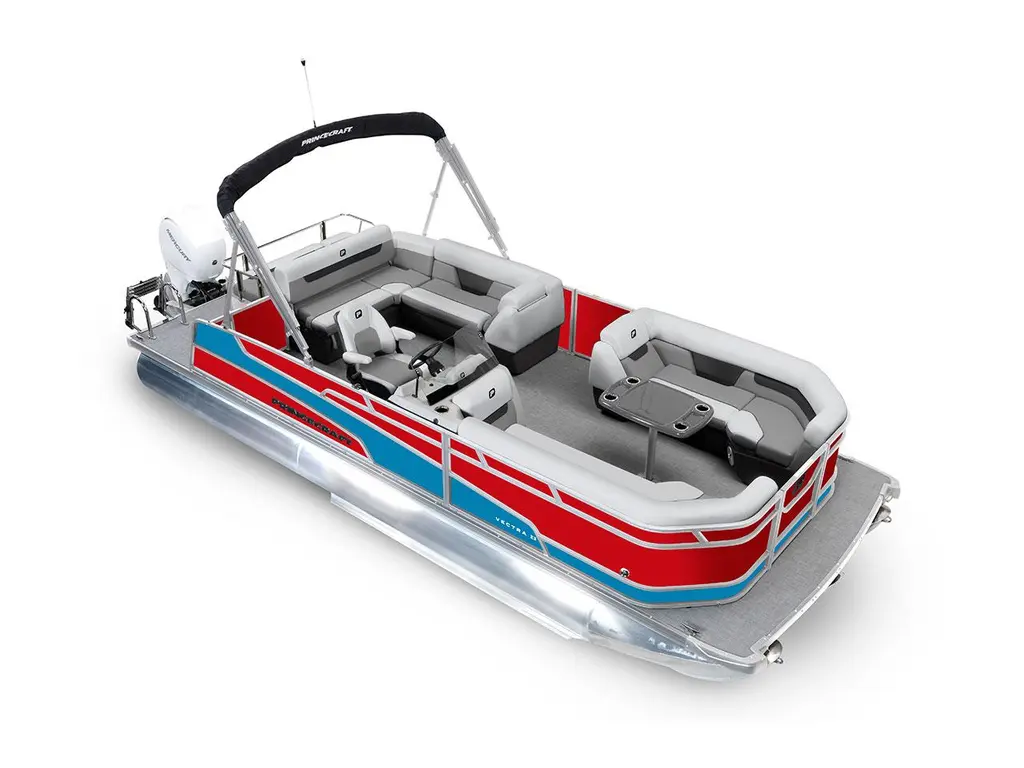 Princecraft Vectra® 23 RL Rouge Rubis - Bande - Bleu Laguna 2026