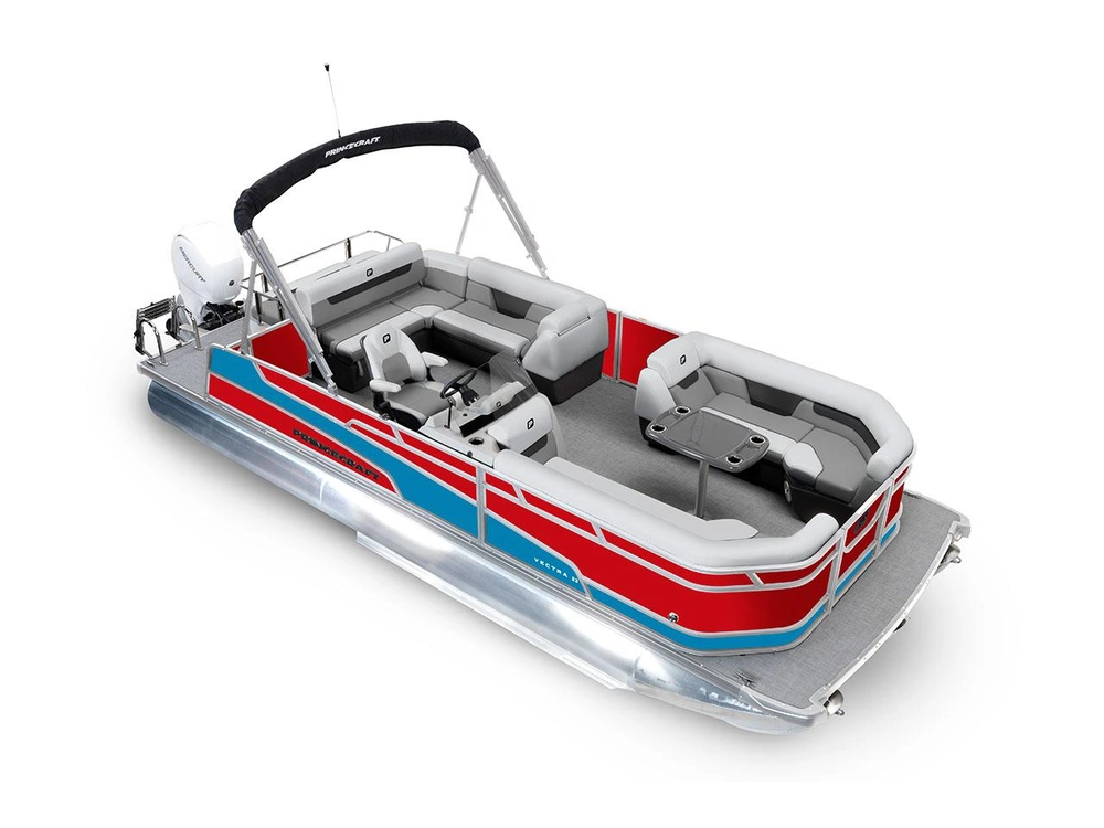 2026 Princecraft Vectra® 23 RL Vectra® 23 RL Ruby Red - Laguna Blue Strip alt