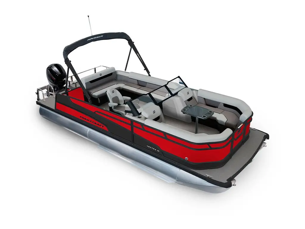 2026 Princecraft Vectra® 23 WRL Ruby Red - Black Edition|Matte Black Strip