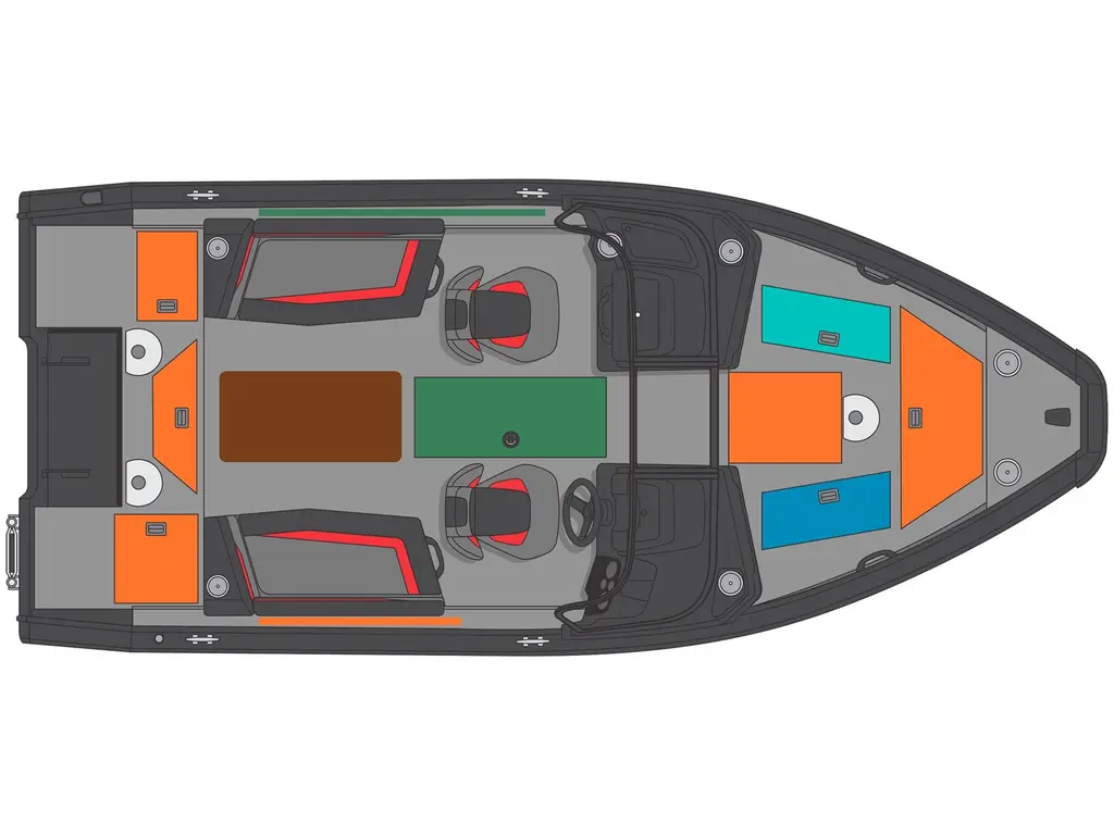 2026 Princecraft Sport 175 Anthracite Grey (Blue Accent) - Without Edition