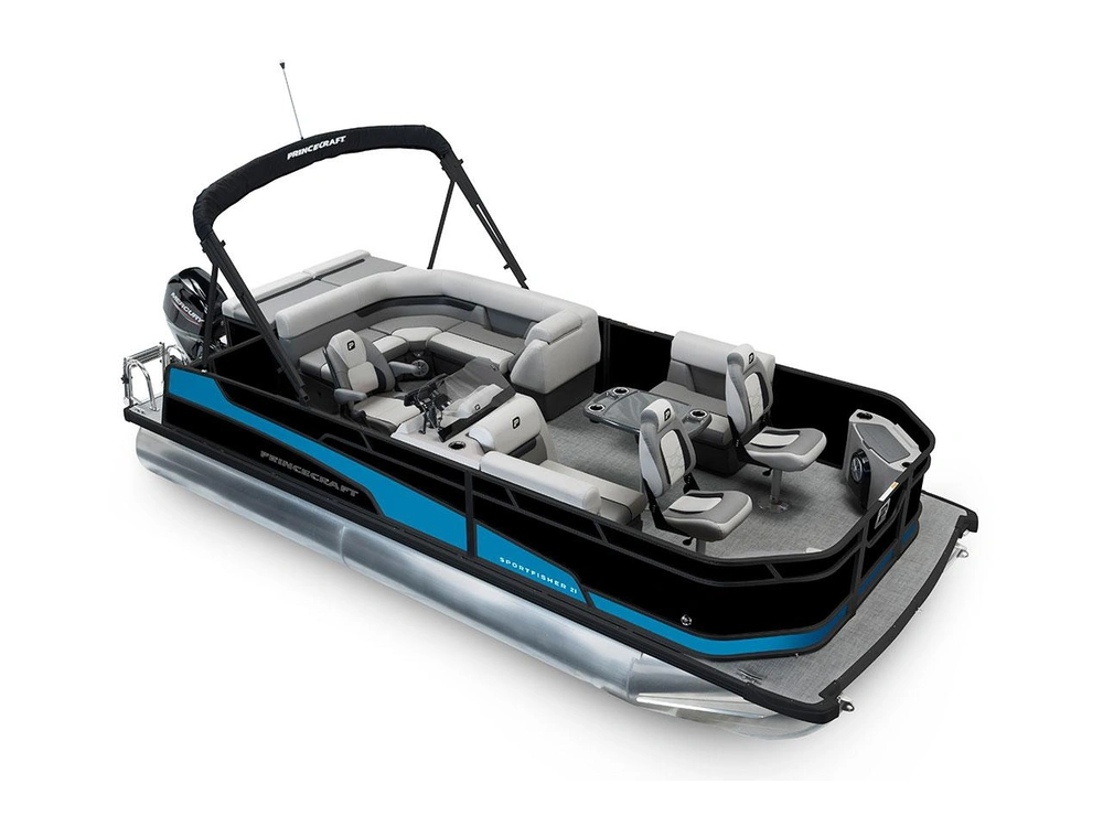 2026 Princecraft Sportfisher 21-2S Sportfisher 21-2S Black - Black Edition|Laguna Blue Strip alt