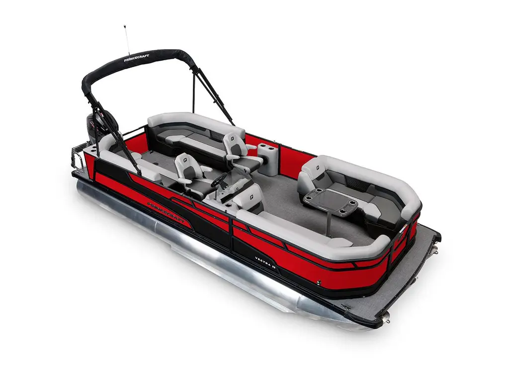 2026 Princecraft Vectra® 23 QL Ruby Red - Black Edition|Matte Black Strip