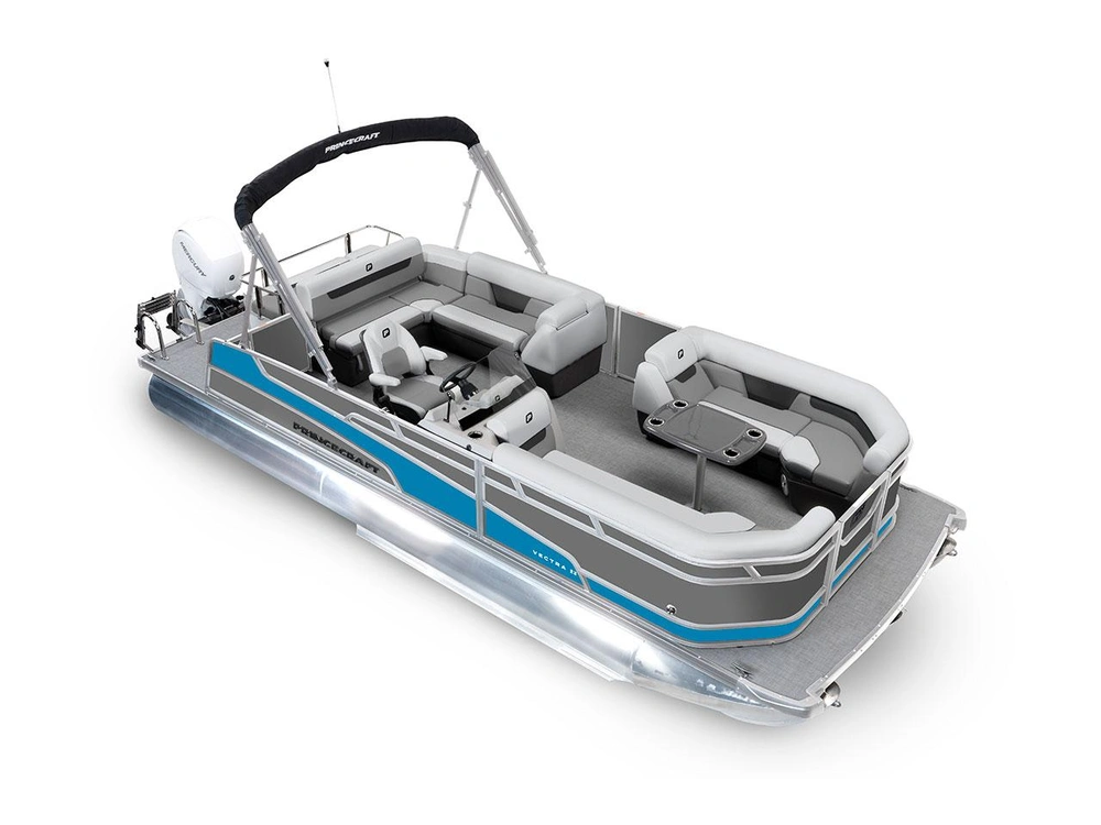 2026 Princecraft Vectra® 23 RL Vectra® 23 RL Charcoal - Laguna Blue Strip alt