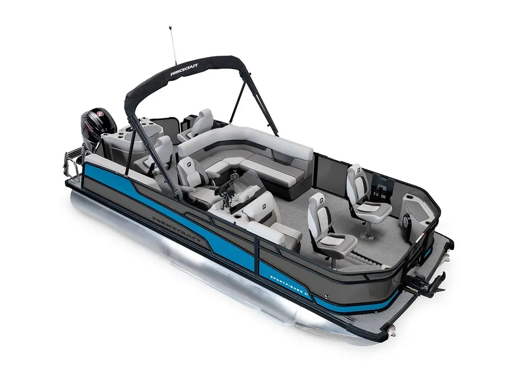 Princecraft Sportfisher 21-4S Charbon - Édition Noire|Bande - Bleu Laguna 2026