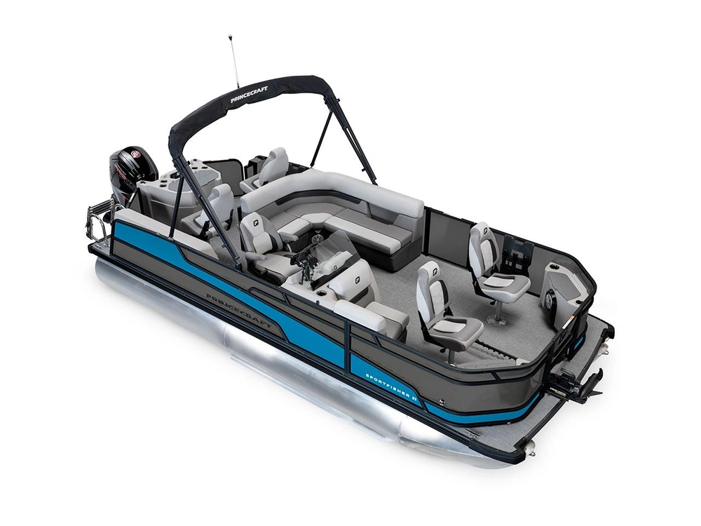 Princecraft Sportfisher 21-4S Sportfisher 21-4S Charbon - Édition Noire|Bande - Bleu Laguna 2026 alt