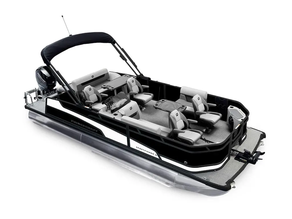 2026 Princecraft Sportfisher 23-2S RL Black - Black Edition|Onyx White Strip