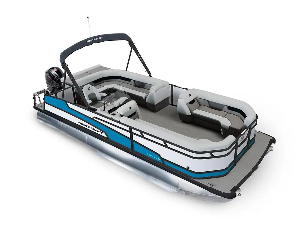 2026 Princecraft Vectra® 23 L Pearl - Black Edition|Laguna Blue Strip
