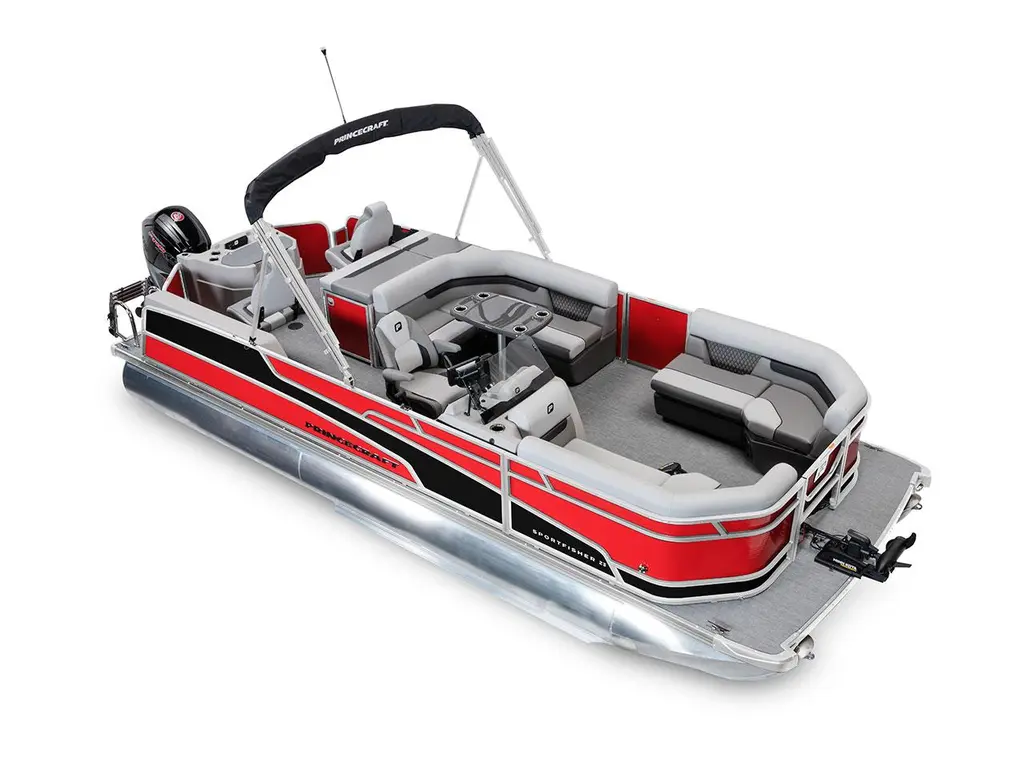 2026 Princecraft Sportfisher 23-2RS Ruby Red - Matte Black Strip