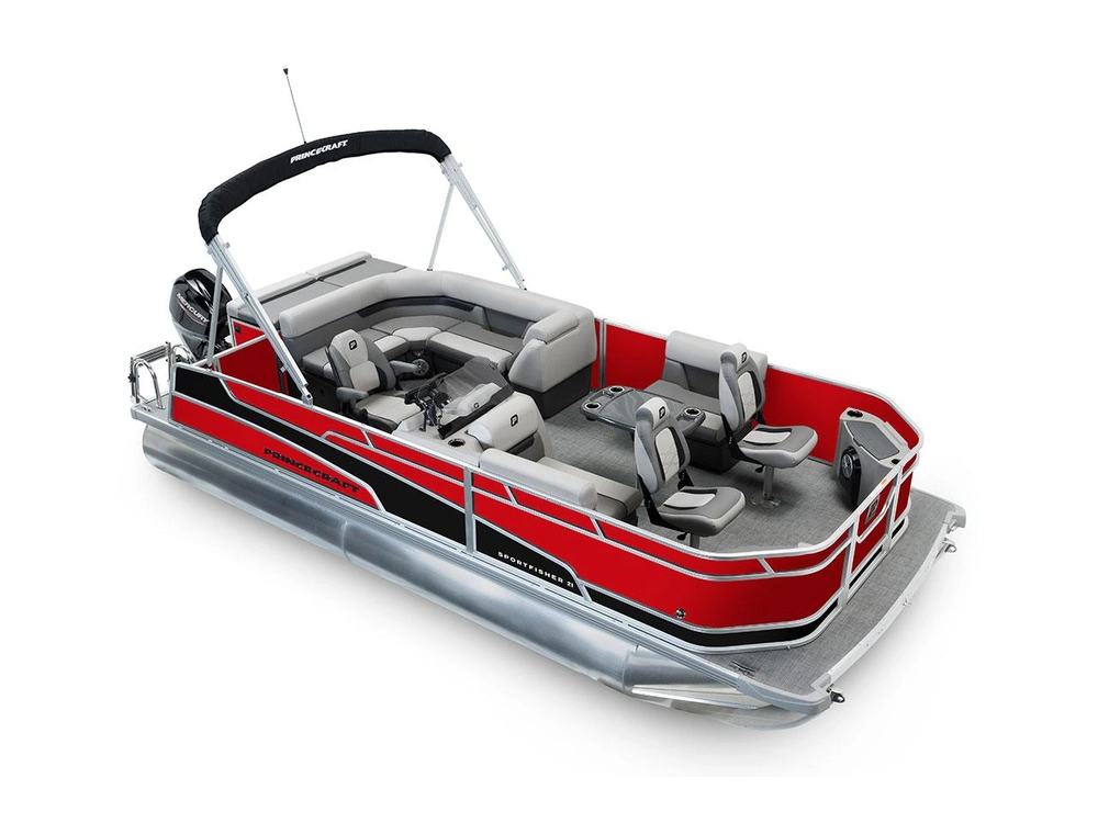 Princecraft Sportfisher 21-2S Sportfisher 21-2S Rouge Rubis - Bande - Noir Mat 2026 alt