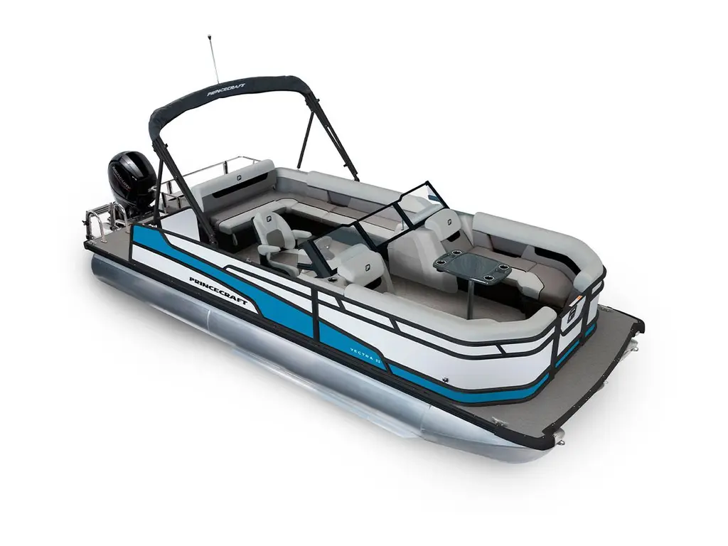 2026 Princecraft Vectra® 23 WRL Pearl - Black Edition|Laguna Blue Strip
