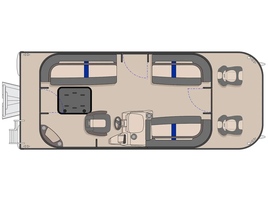 Princecraft Brioe 21-2S Noir - Ensemble Graphique Bleue Métallisée 2026