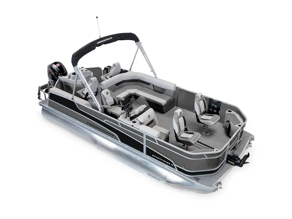 2026 Princecraft Sportfisher 21-4S Charcoal - Matte Black Strip