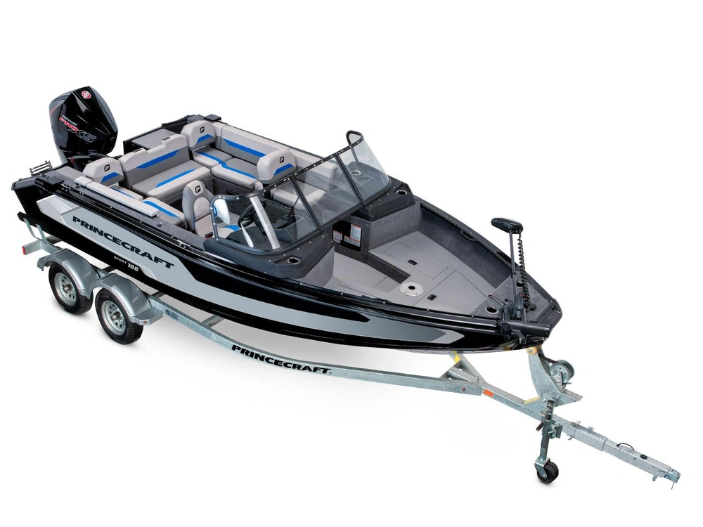 2026 Princecraft Sport 188 Sport 188 Anthracite Grey (Blue Accent) - Without Edition alt