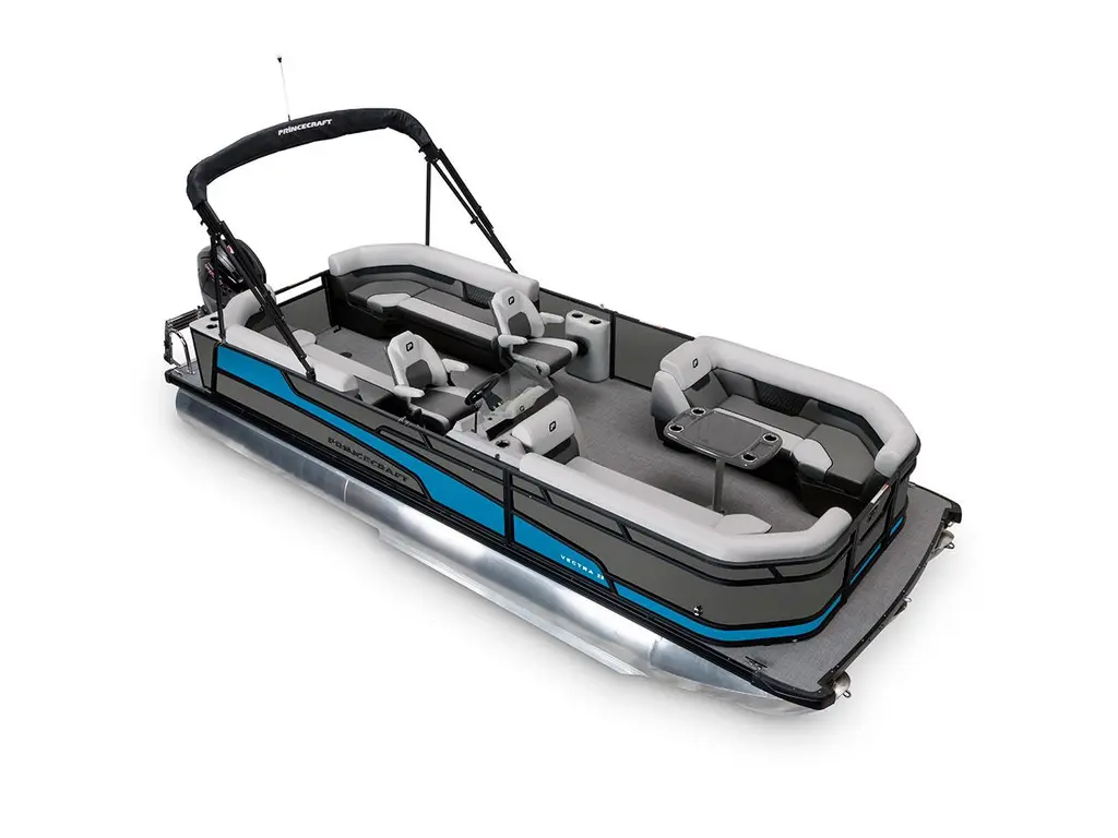 2026 Princecraft Vectra® 23 QL Charcoal - Black Edition|Laguna Blue Strip