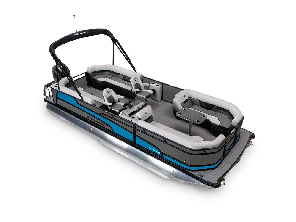 2026 Princecraft Vectra® 23 QL Vectra® 23 QL Charcoal - Black Edition|Laguna Blue Strip alt