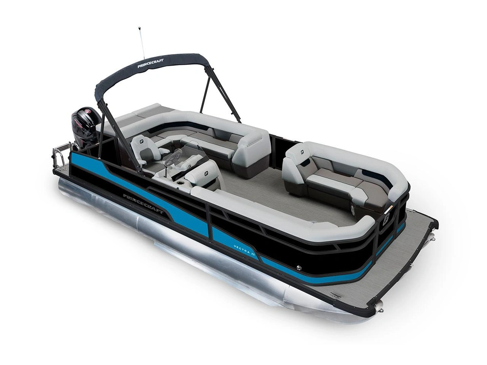 2026 Princecraft Vectra® 23 L Vectra® 23 L Black - Black Edition|Laguna Blue Strip alt