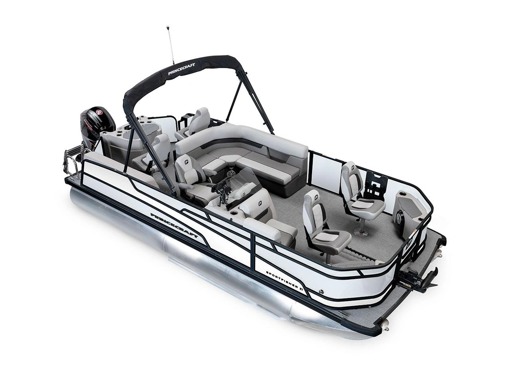 Princecraft Sportfisher 21-4S Sportfisher 21-4S Perle - Édition Noire|Bande - Blanc Onyx 2026 alt