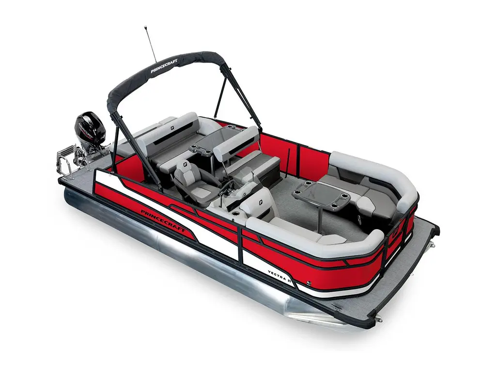 2026 Princecraft Vectra® 21 RL Ruby Red - Black Edition|Onyx White Strip